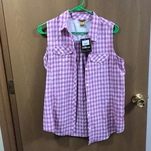 New Eddie Bauer flannel vest